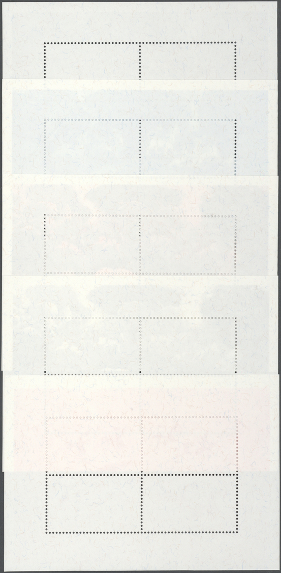 ** Thailand: 1998. Progressive Proof (9 Phases Inclusive Original) For The Souvenir Sheet Of The Set "Intl. Letter Writi - Thaïlande