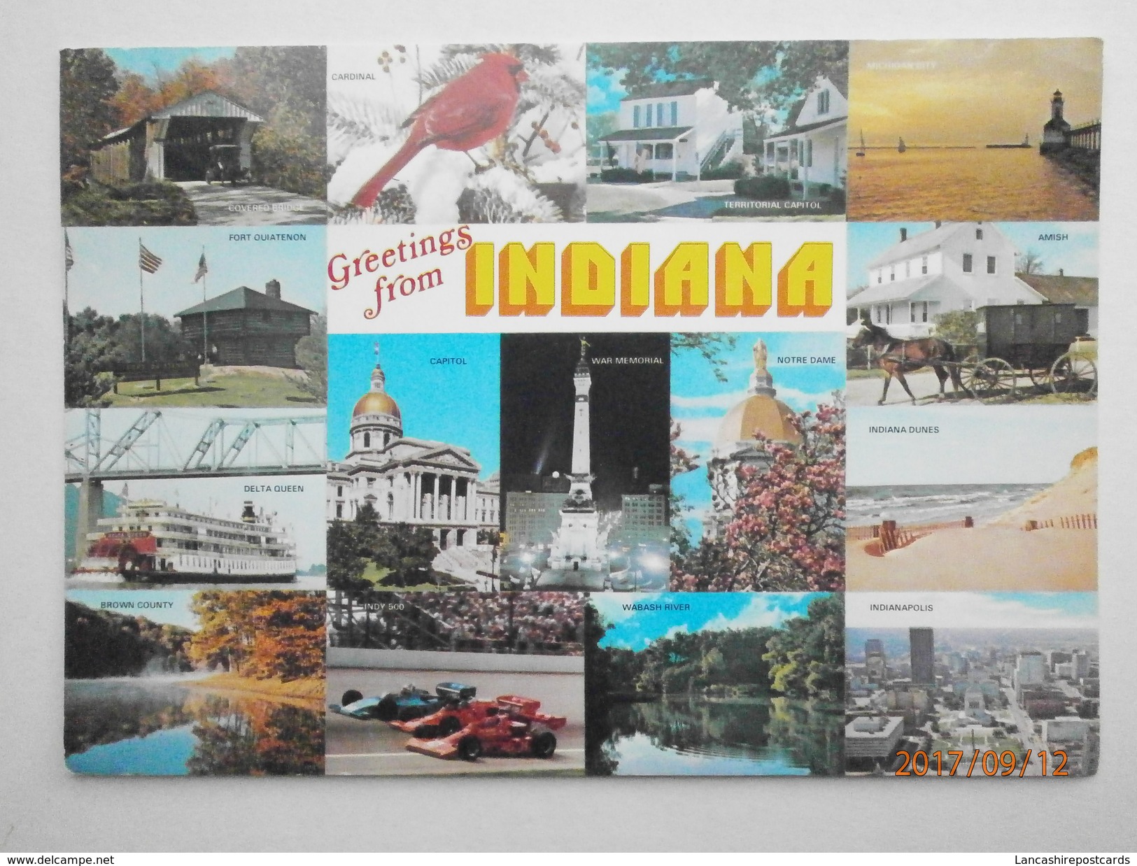 Postcard Greetings From Indiana PU Kokomo In 1990 My Ref B21860 - Greetings From...