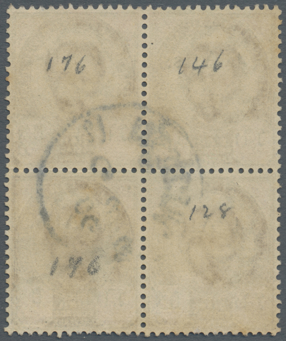 /O Thailand - Stempel: "PHRA PATHOM" Native Cds On 1894-99 4a. On 12a. Block Of Four, One Clear Central Strike, Fine. - Thailand