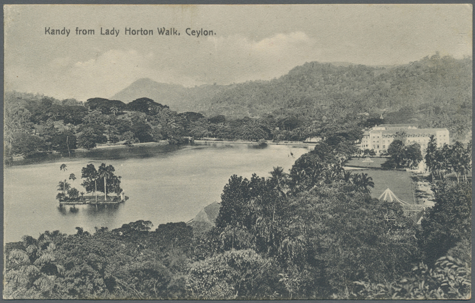 Br Thailand - Besonderheiten: 1926. Picture Post Card Of 'Lady Horton Walk, Kandy' Addressed To Bangkok Bearing Ceylon S - Thaïlande