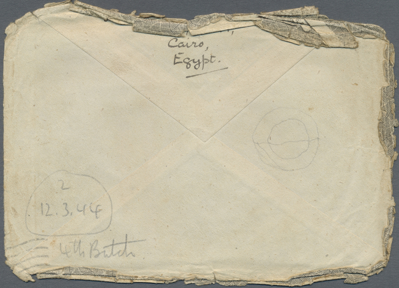 Br Thailand - Besonderheiten: 1942, PRISONER OF WAR MAIL BURMA THAI RAILWAY, Stampless Envelope (heavy Faults) Written B - Thailand