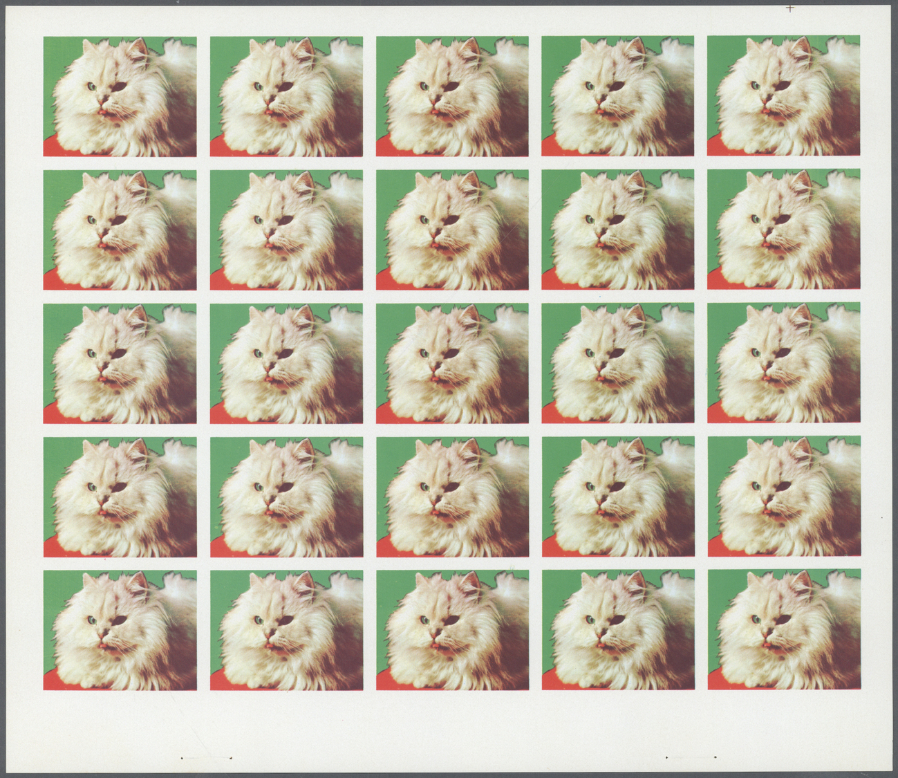 ** Schardscha / Sharjah: 1972. Progressive Proof (7 Phases) In Complete Sheets Of 25 For The 1r Value Of The CATS Series - Sharjah