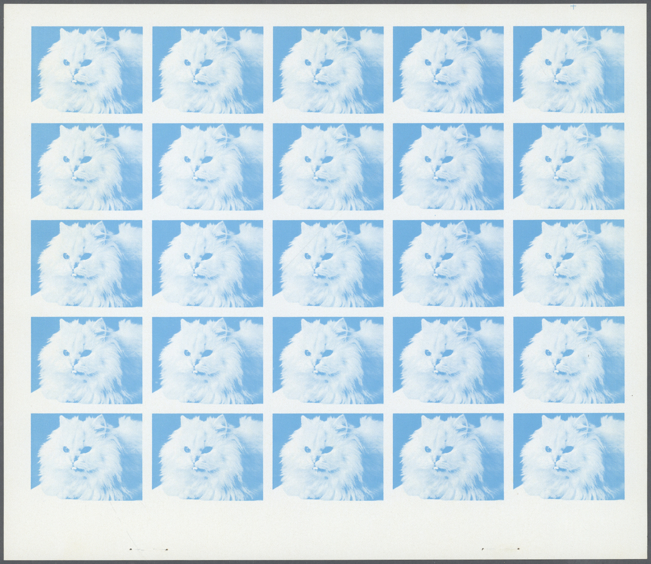 ** Schardscha / Sharjah: 1972. Progressive Proof (7 Phases) In Complete Sheets Of 25 For The 1r Value Of The CATS Series - Sharjah