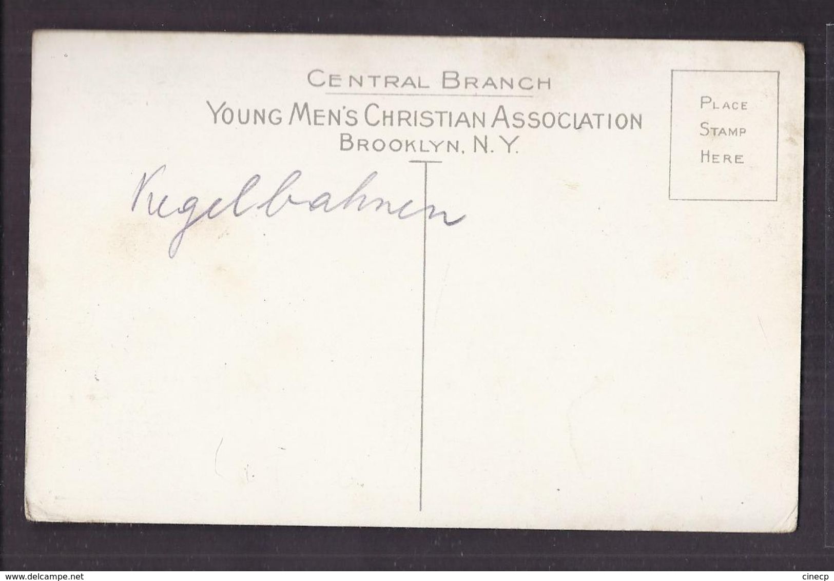 CPA USA - NEW YORK CITY - BROOKLYN - Bowling Alleys , Central Branch Young Men's Christian Association TB PLAN SPORT - Bowling