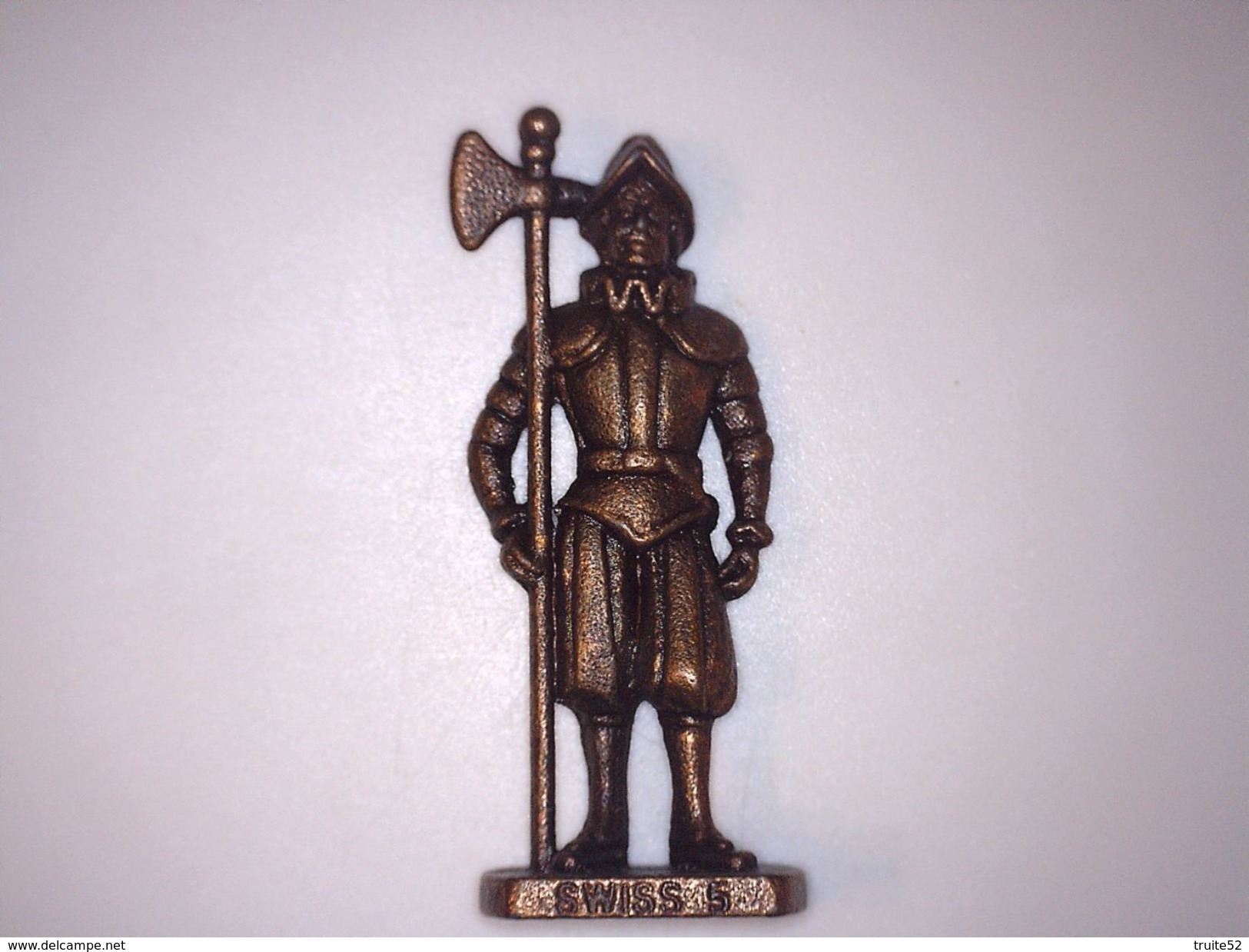 FIGURINE KINDER METAL SOLDAT SWISS (suisse) N°5 - Figurines En Métal