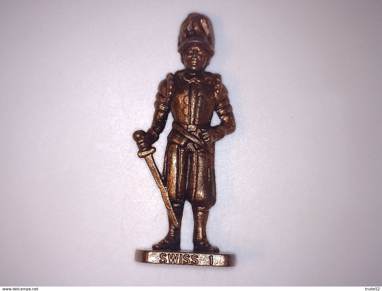 FIGURINE KINDER METAL SOLDAT SWISS (suisse) N°1 - Figurines En Métal