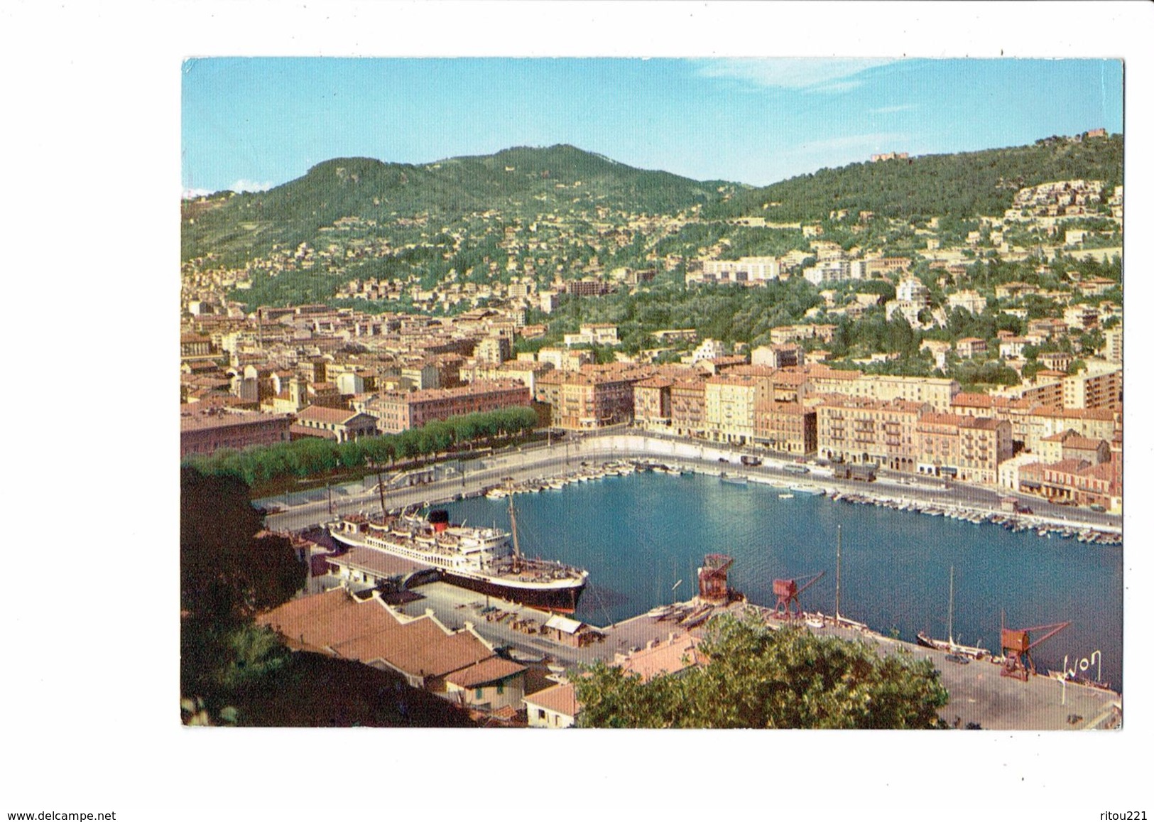 Cpm - 06 - NICE - Le Port - BATEAU GRUE - Transport Maritime - Port