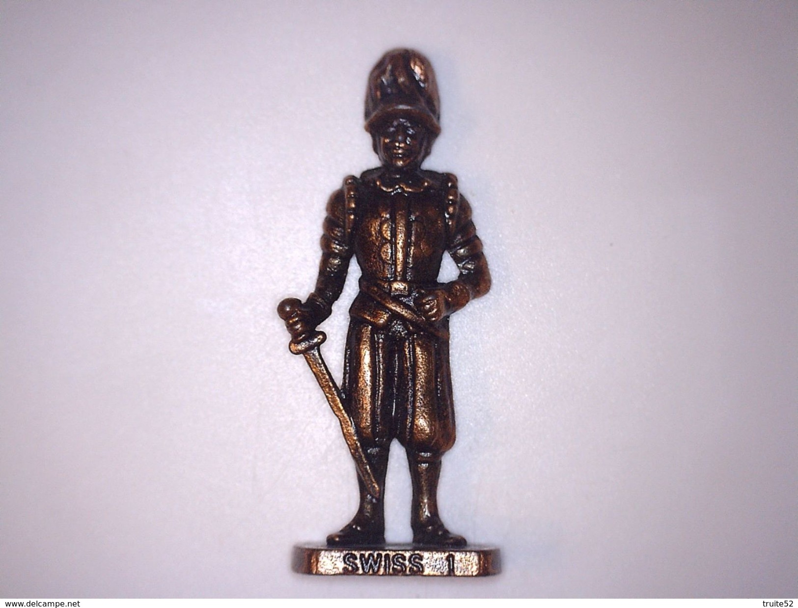 FIGURINE KINDER METAL SOLDAT SWISS (suisse) N°1 - Figurines En Métal