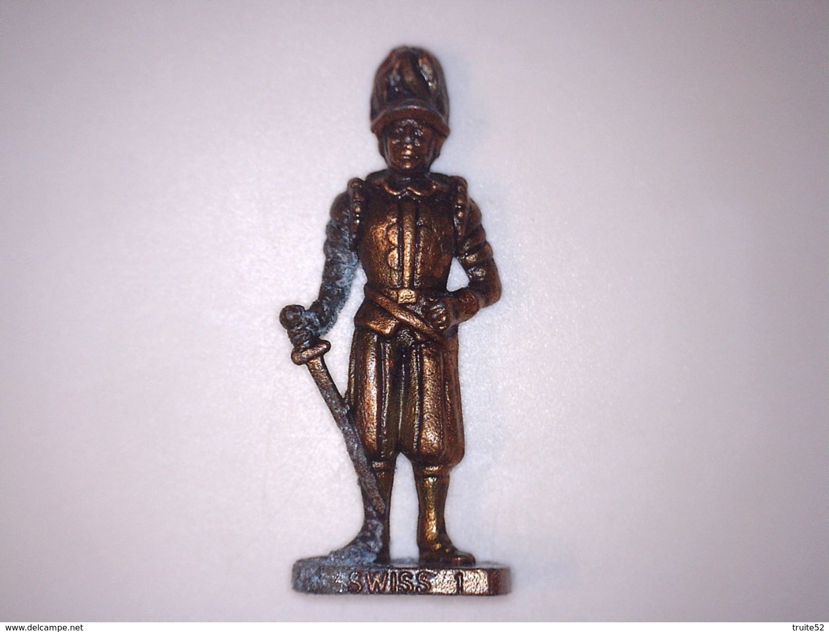 FIGURINE KINDER METAL SOLDAT SWISS (suisse) N°1 - Figurines En Métal