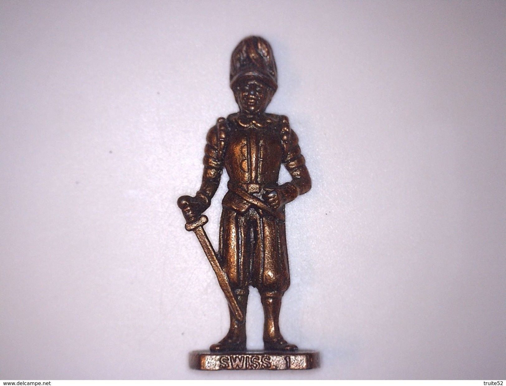 FIGURINE KINDER METAL SOLDAT SWISS (suisse) N°1 - Figurines En Métal