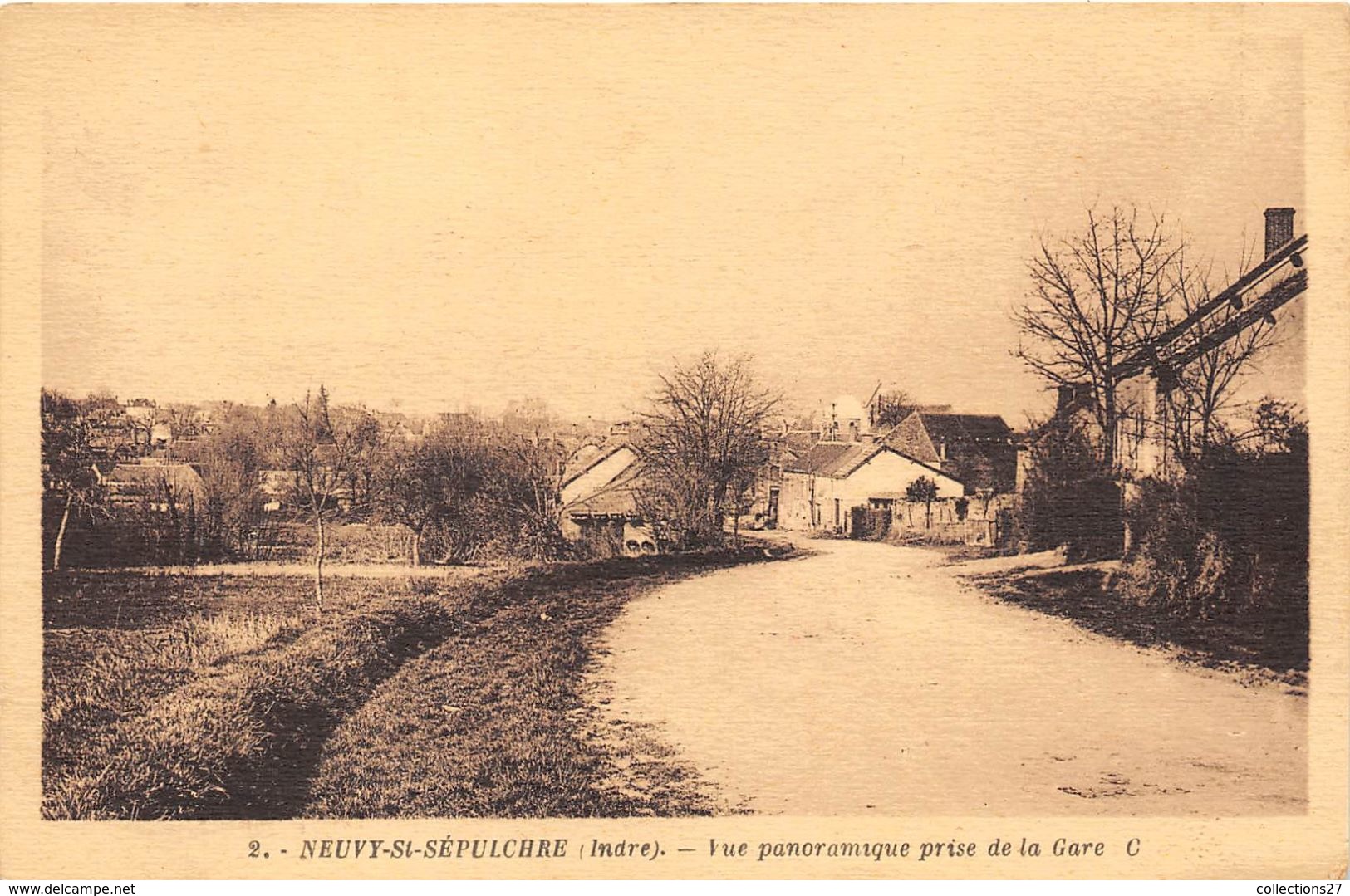 36-NEUVY-SAINT-SEPULCHRE- VUE PANORAMIQUE PRISE DE LA GARE - Autres & Non Classés