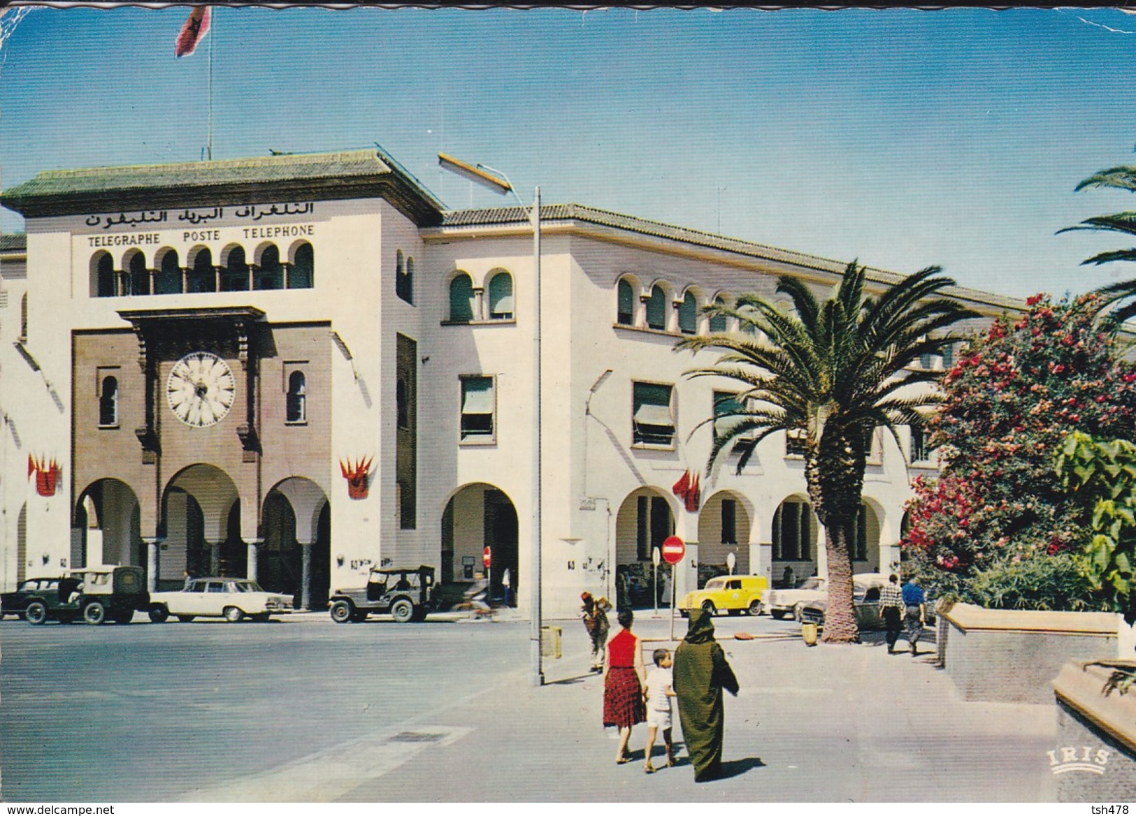 MAROC---RABAT---la Poste--( Voitures Jeep + Mercedes + Autres )---voir  2 Scans - Rabat