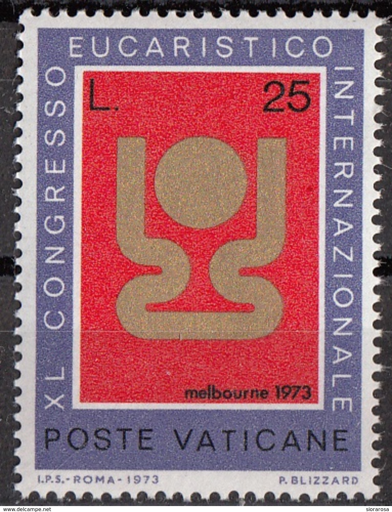 534 Vaticano 1973 Emblema Del Congresso Eucaristico  Nuovo MNH - Francobolli