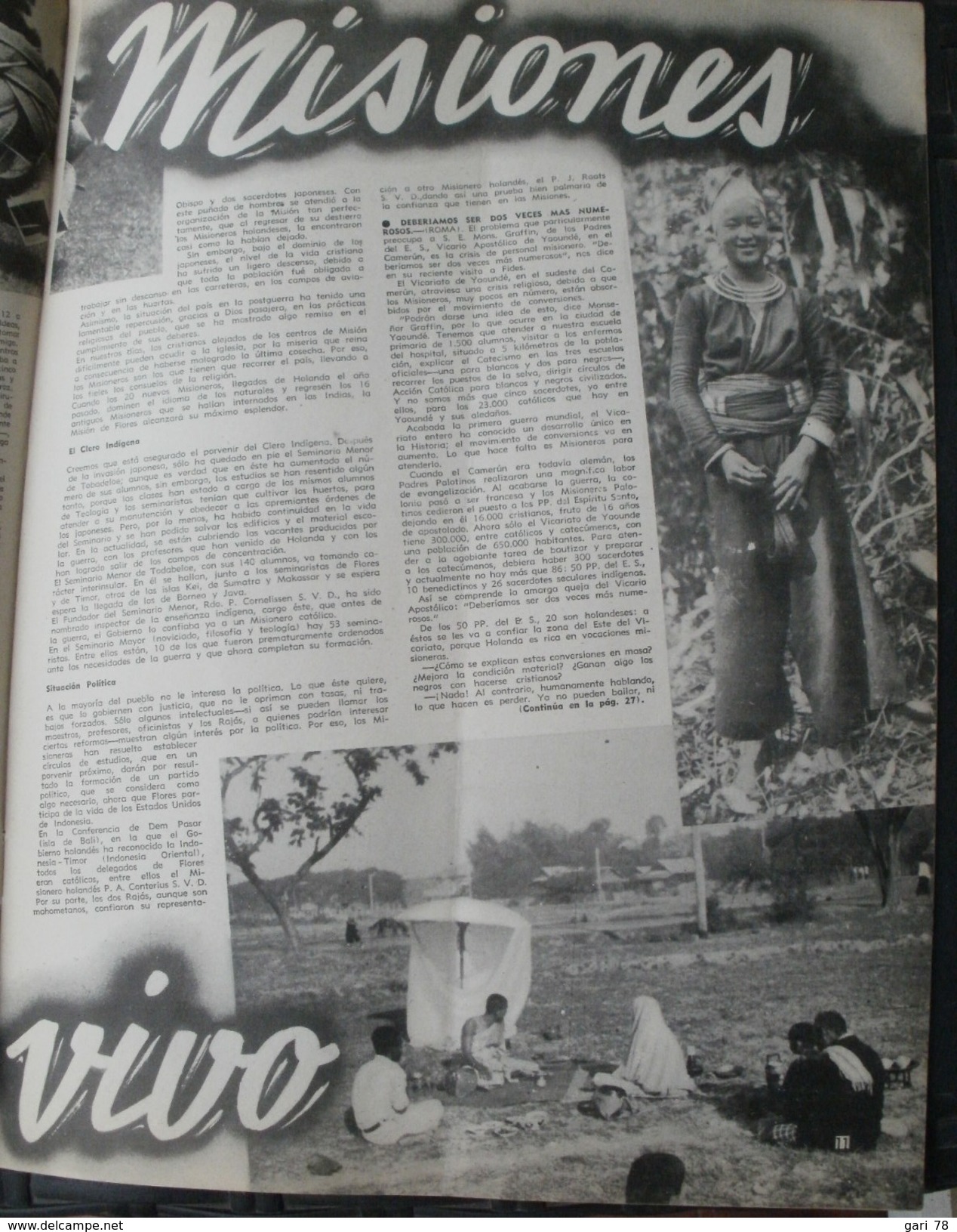 CATOLICISMO N° 69 Septiembre 1947, Organo Oficial De Las Obras Misionales Pontificias, Revista Mensual De Misiones - [1] Bis 1980