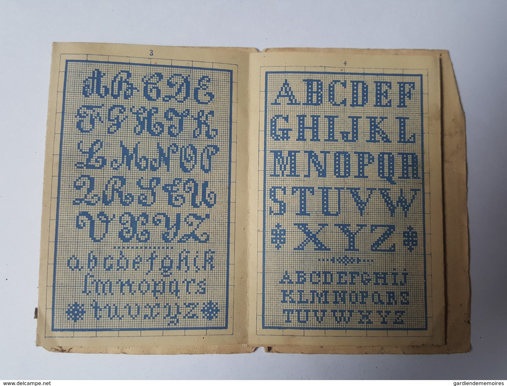 Carnet N°4 - Alphabets Variès Broderies N. Alexandre, 241 Rue Saint Martin à Paris - Dessinateur éditeur - Autres & Non Classés