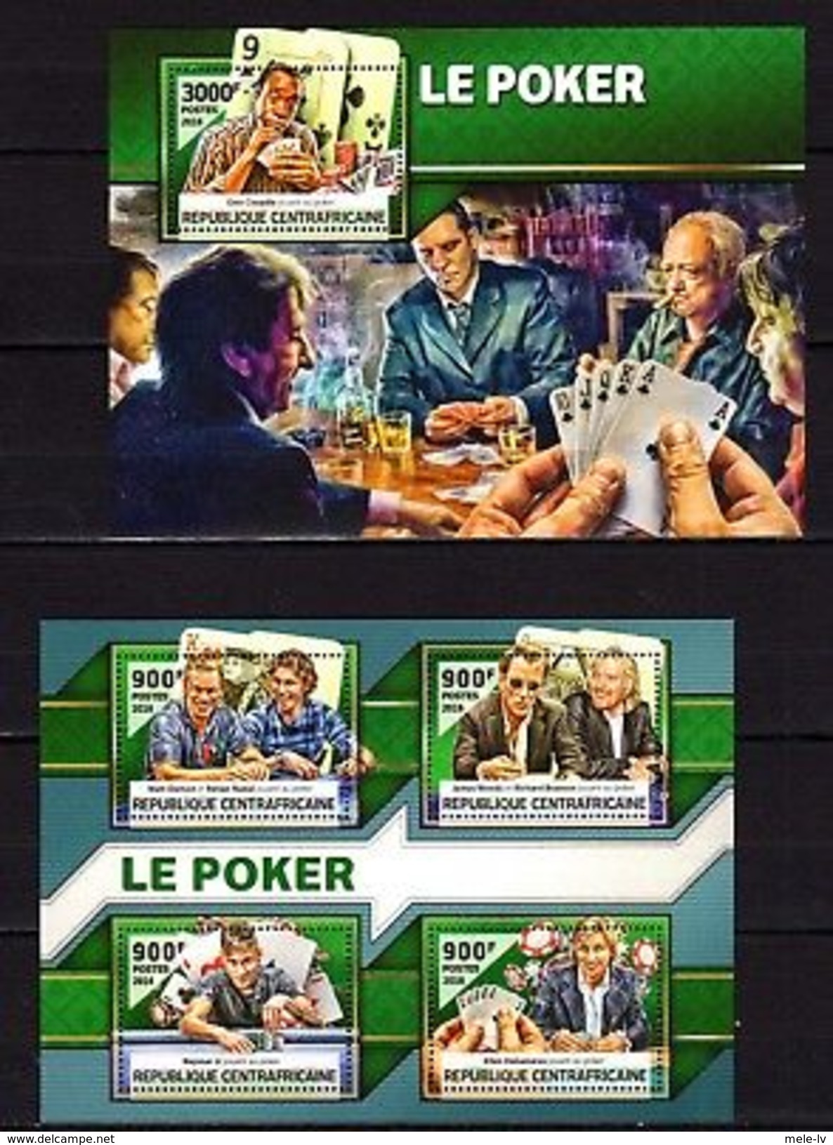 Central Africa 2016 Poker Game MNH -(W) - Other & Unclassified