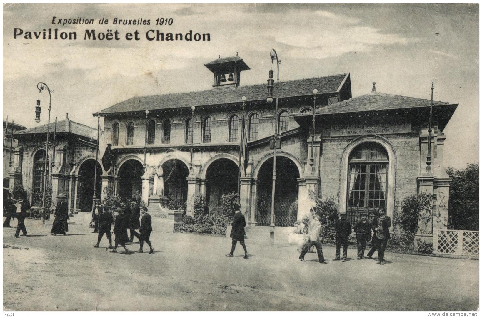 BELGIQUE - BRUXELLES - Exposition De 1910 - Pavillon Moët Et Chandon. - Exhibitions