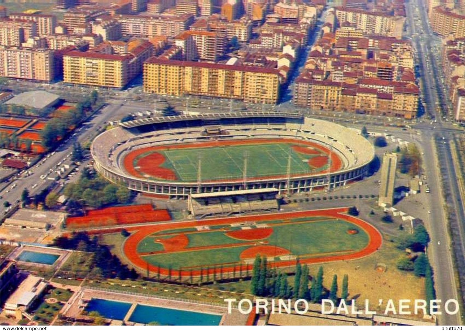 Torino - Dall'aereo - Lo Stadio Comunale - 385 - Formato Grande Non Viaggiata &ndash; E 2 - Stades & Structures Sportives