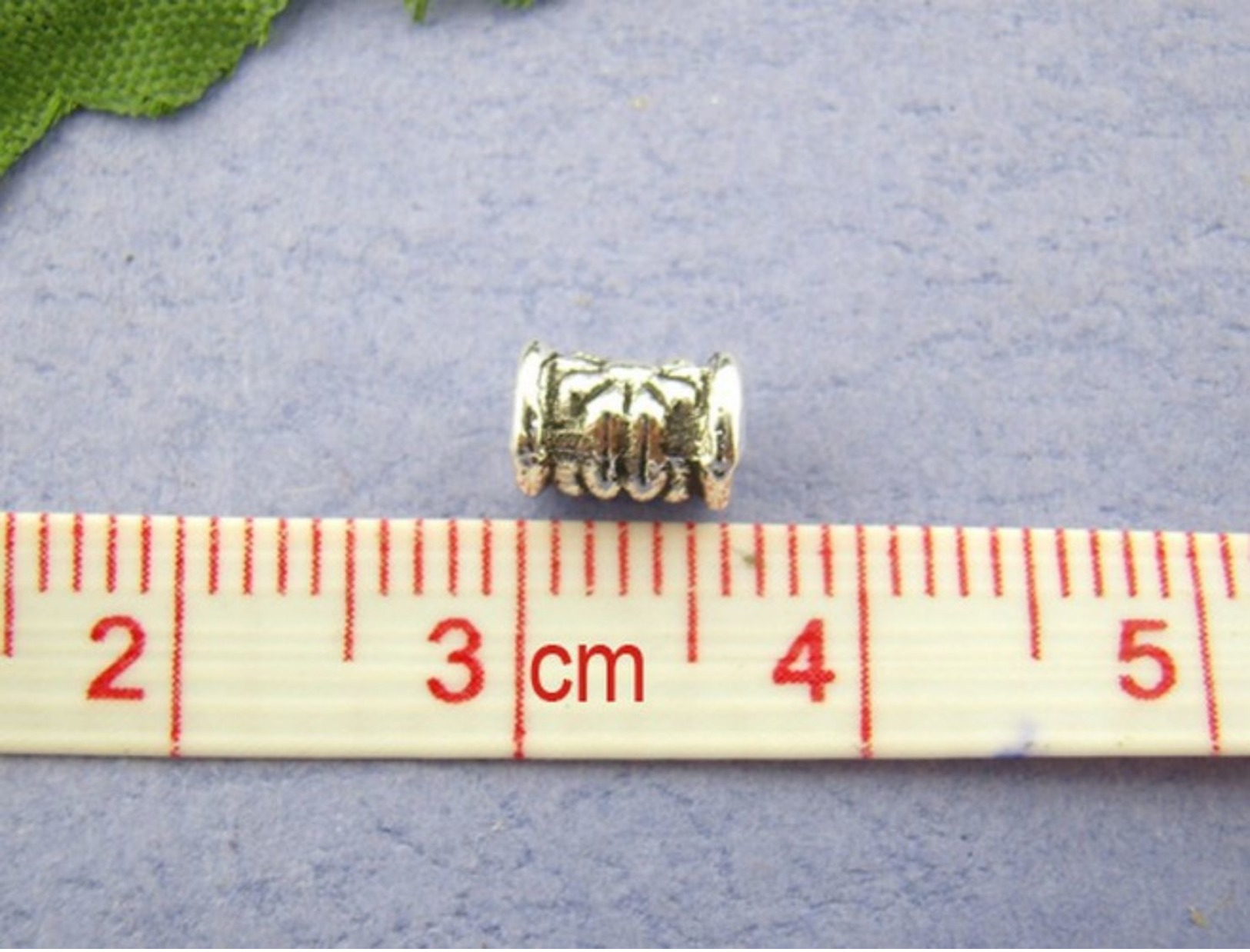 15 Perles Intercalaire Spacer CYLINDRE FLEUR 6.5x5mm Apprêt Création Bijoux A135 - Pearls