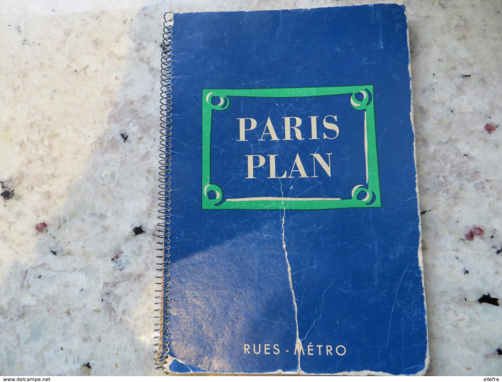 Petit Livre Fascicule à Spirale Paris PLAN ( Métro Rue Cartes Arrondissement ) Publicité Citroën  Editions Epic - Kaarten & Atlas