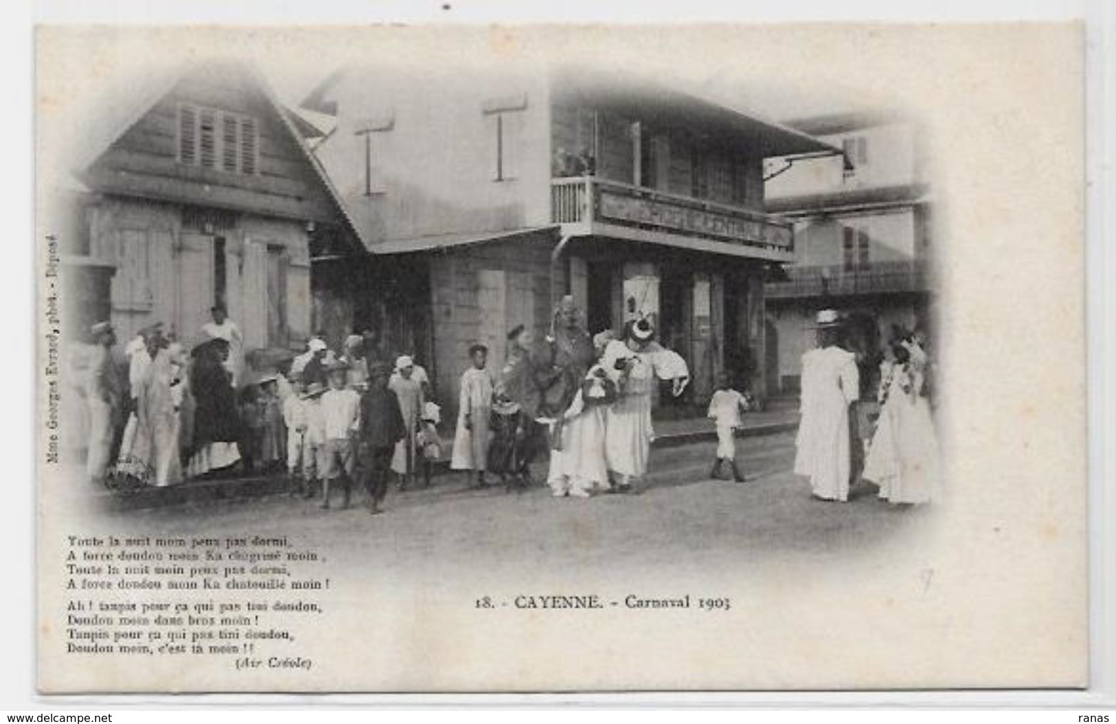 CPA Guyane Cayenne Non Circulé Carnaval 1903 - Cayenne
