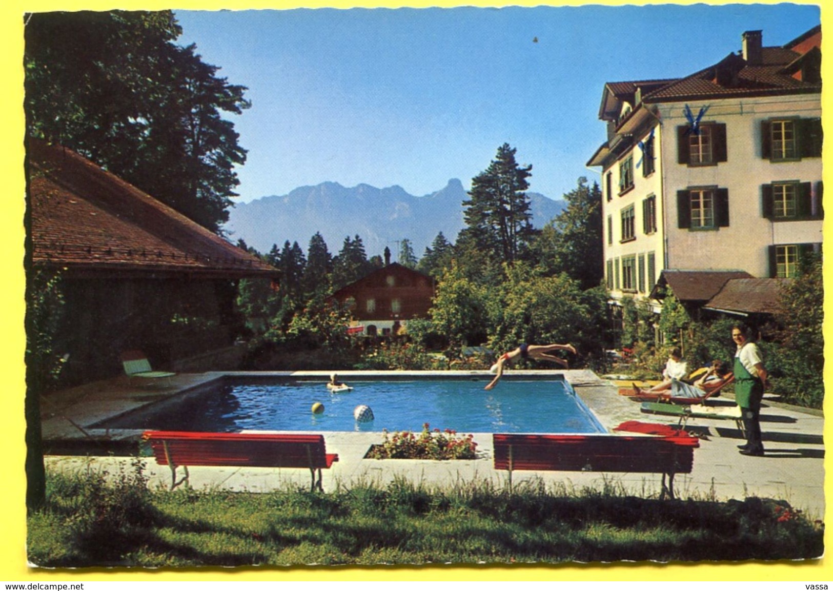 THUN  -THOUNE - Hotel BELLEVUE - Piscine, Schwimmbad  - Suisse - Thun