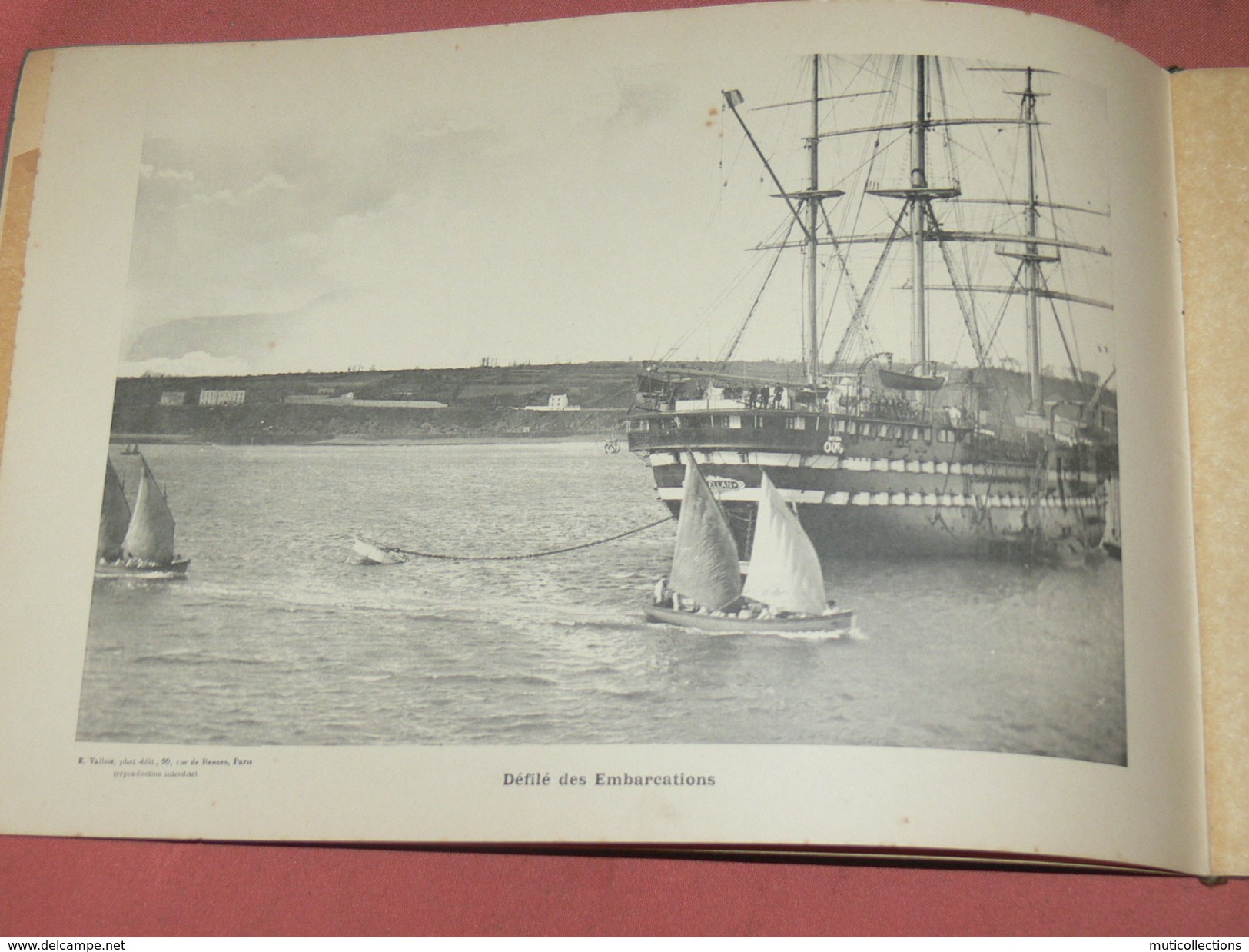 BREST 1912 / MILITARIA BATEAU / LE MAGELLAN / ANNEXE ECOLE APPRENTIS MARINS & MOUSSES / LIVRET  16 PHOTOS / 28X19 CM - Boats