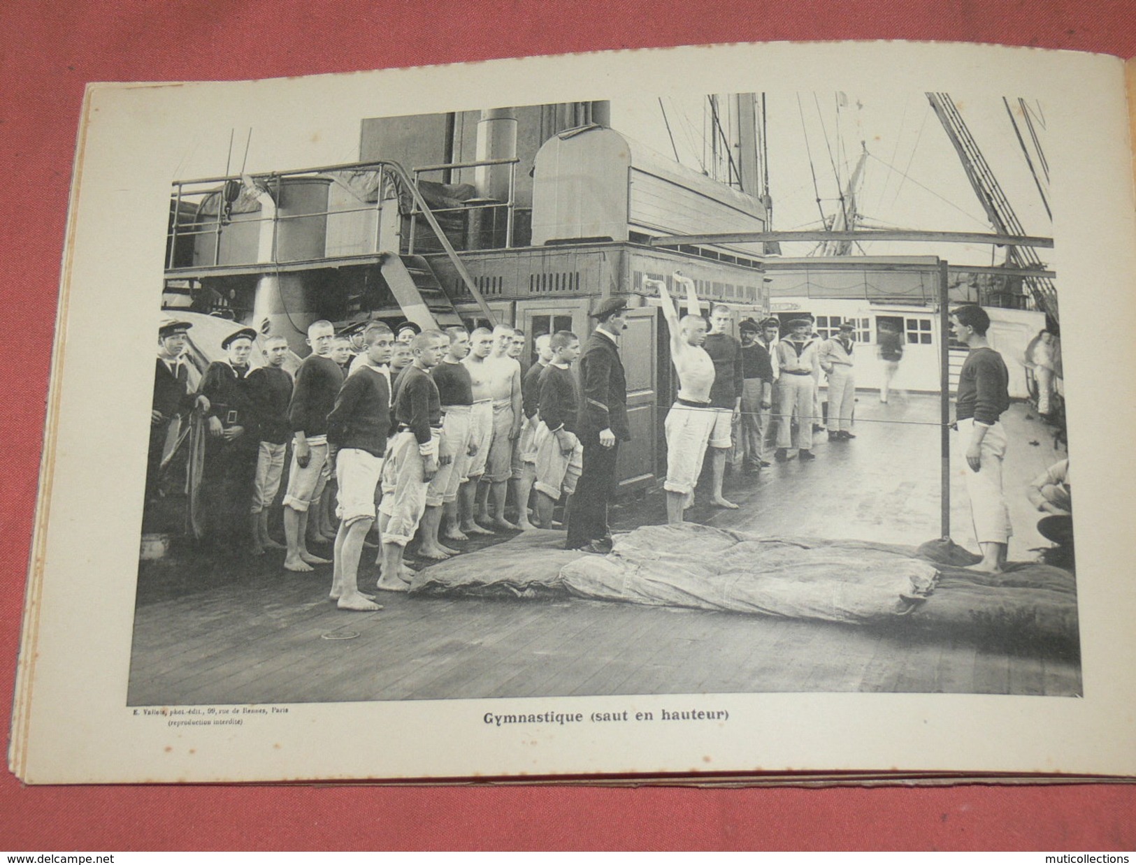 BREST 1912 / MILITARIA BATEAU / LE MAGELLAN / ANNEXE ECOLE APPRENTIS MARINS & MOUSSES / LIVRET  16 PHOTOS / 28X19 CM