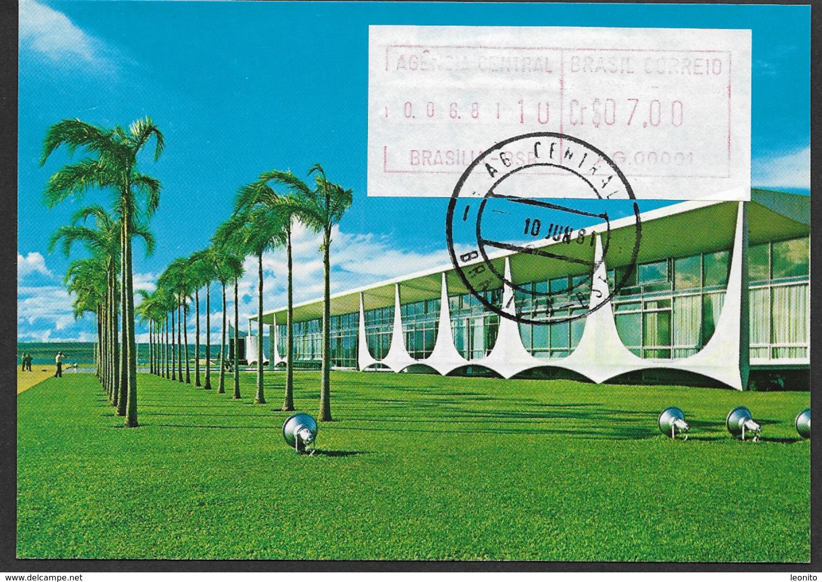 BRASILIA Palacio Da Alvorada 1981 - Brasilia