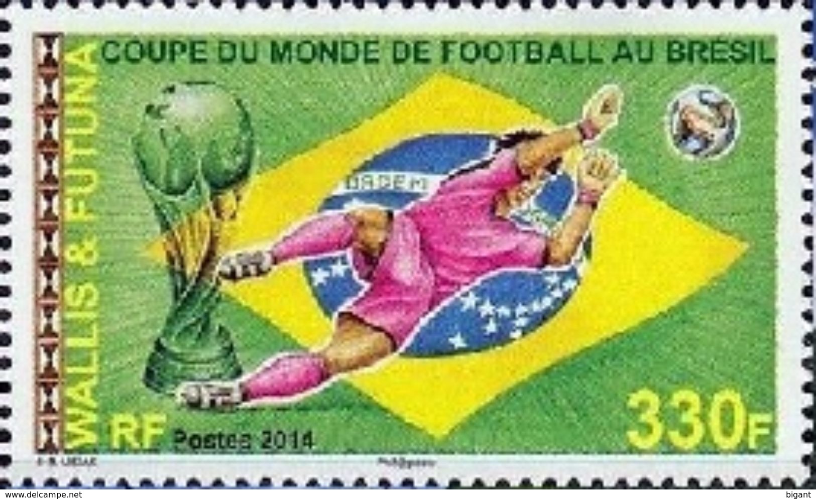 Wallis And Futuna 2014 World Cup Football 1v Mint - Unused Stamps