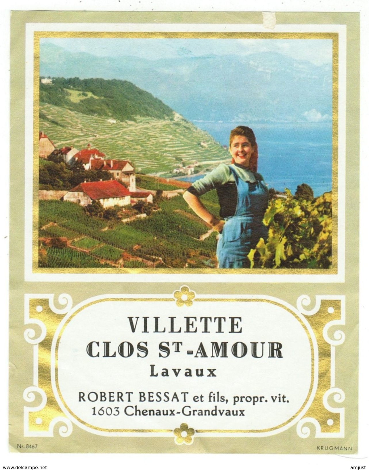 Rare // Villette, Clos St-Amour, Robert Bessat, Chenaux-Grandvaux, Vaud // Suisse - Autres & Non Classés
