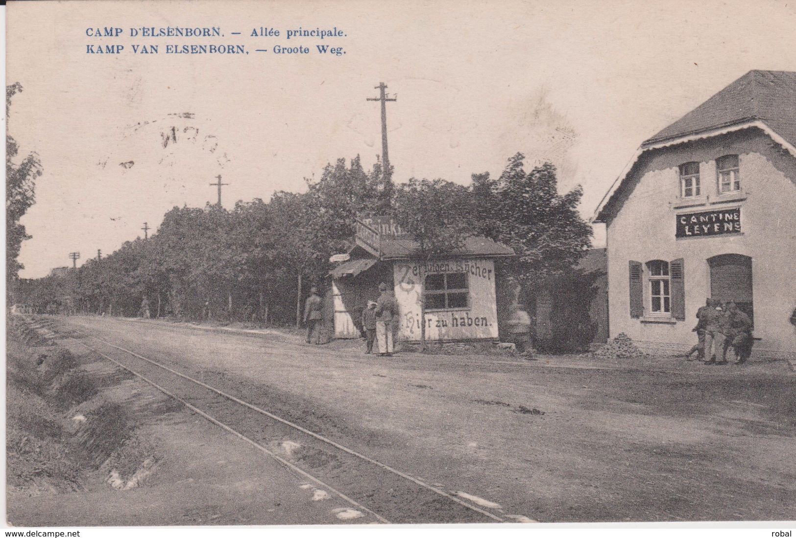 Butgenbach. Camp D'Elsenborn. Allée Principale. Groote Weg - Butgenbach - Buetgenbach