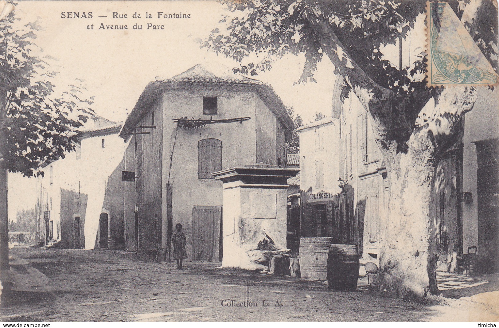 (18)    SENAS - Rue De La Fontaine Et Avenue Du Parc - Autres & Non Classés