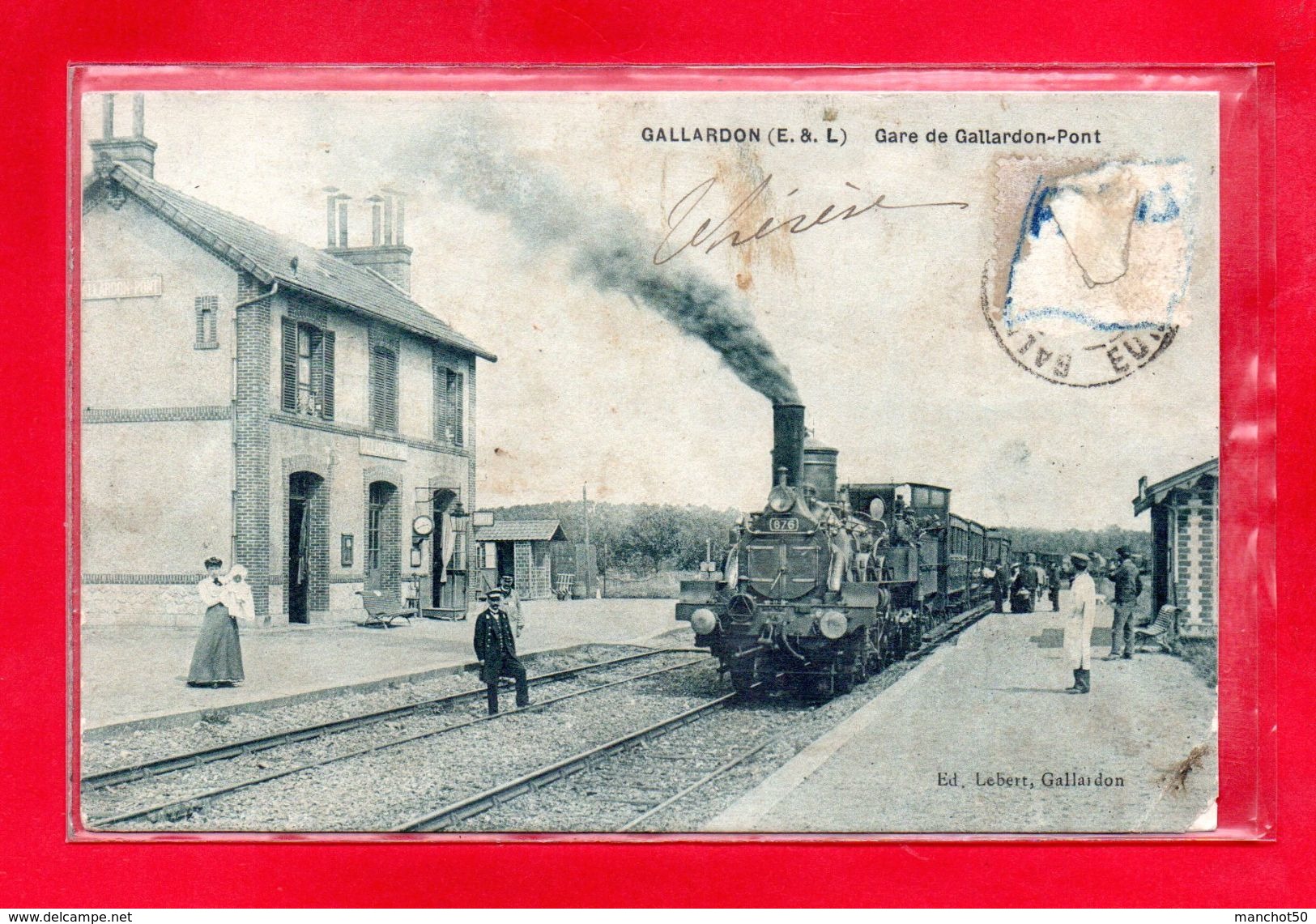 28-CPA GALLARDON - LA GARE DE GALLARDON-PONT - (N°1021) - Autres & Non Classés