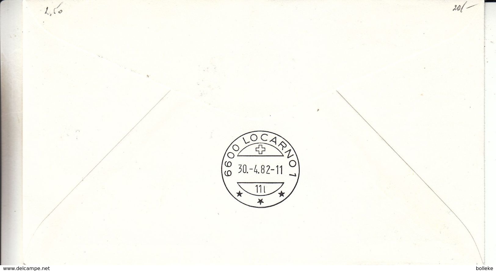 Italie - Lettre De 1982 - Oblit Pallanza - Vol Hélicoptère Pallanza Locarno - Avions - 1981-90: Poststempel