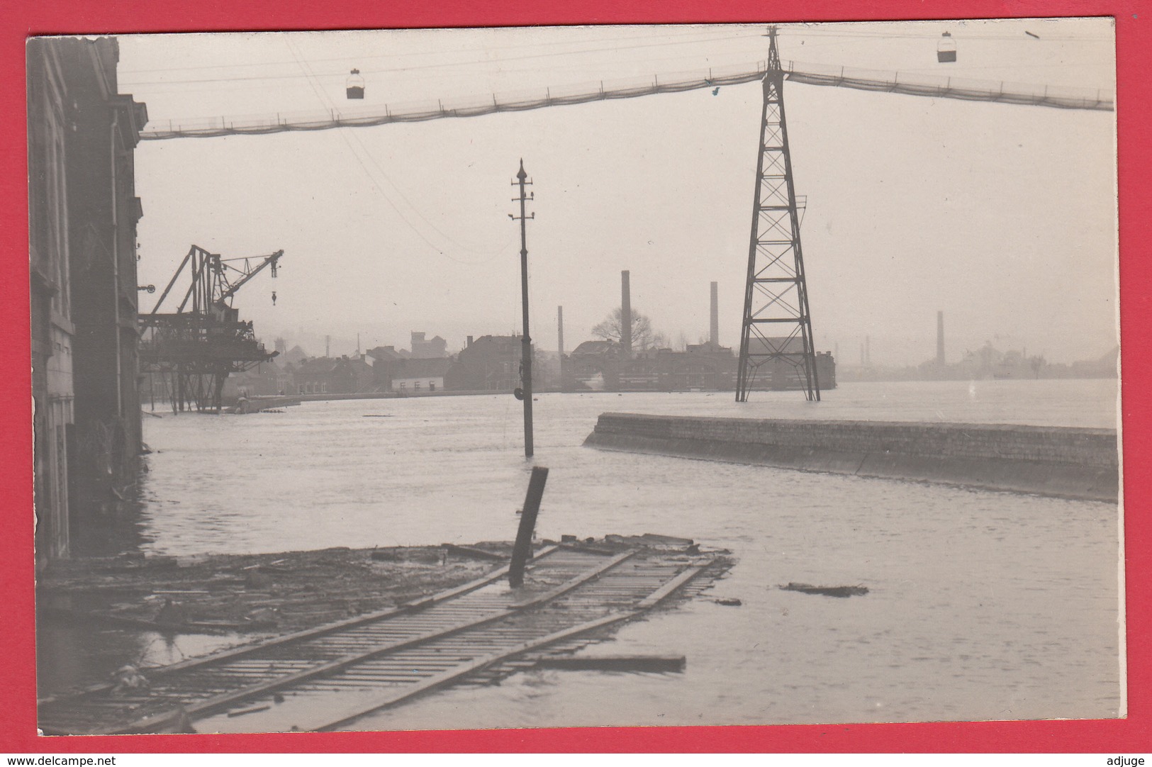 CPA* SERAING *INONDATIONS 1926 * Quai De L'Espérance Et Brèche Du Mur Digue * Scann RECTO/VERSO - Seraing