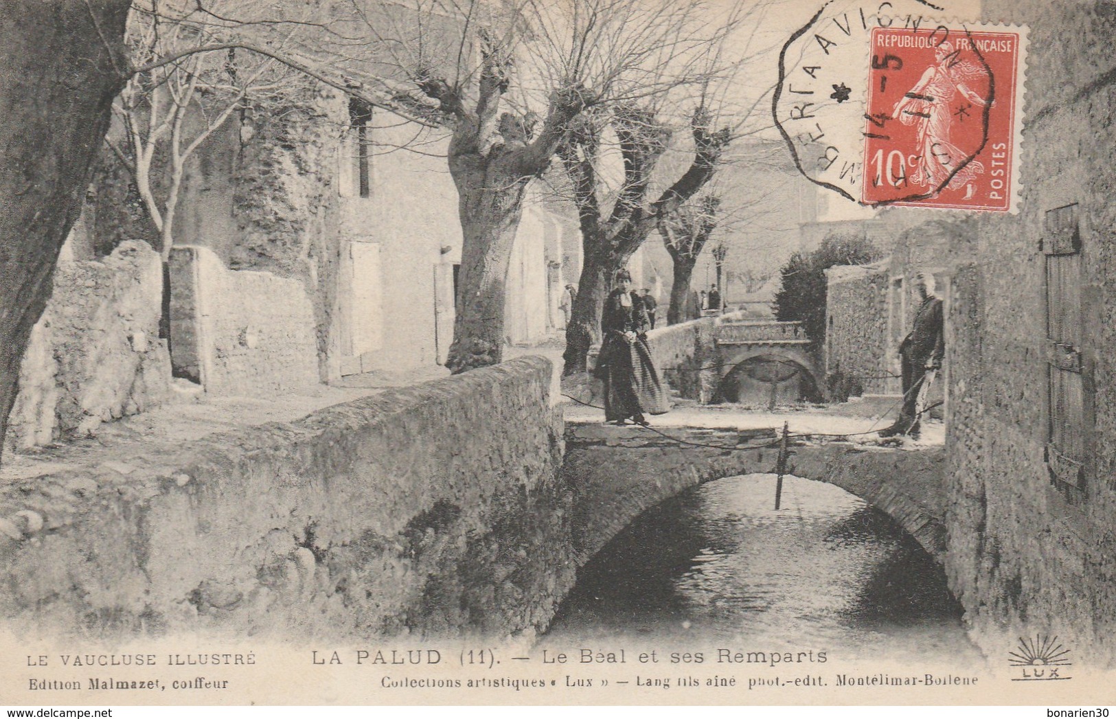 CPA  84 LAPALUD LE BEAL SES REMPARTS JOLI PLAN ANIME VAUCLUSE ILLUSTRE - Lapalud