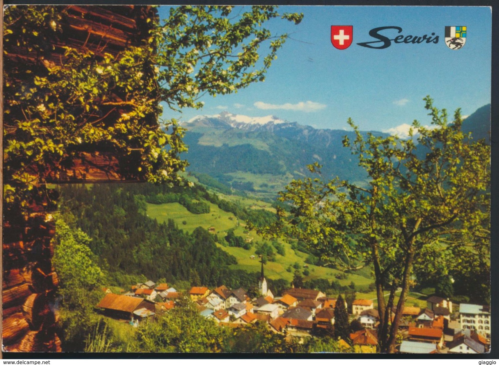 °°° 6987 - SVIZZERA - GR - SEEWIS IM PRATTIGAU - 1986 With Stamps °°° - Seewis Im Prättigau
