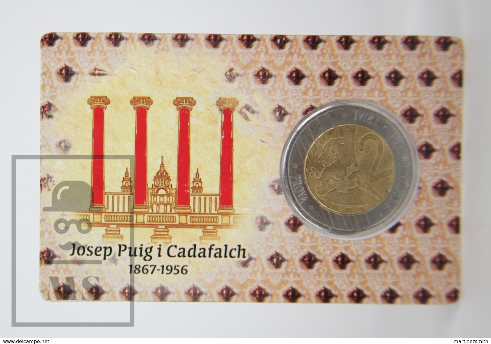Catalunya/ Catalonia 2017 Private Proof Commemorative 2 Euro Coin Card - Josep Puig I Cadafalch Anniversary - Pruebas Privadas