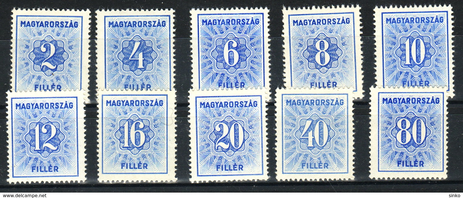 1934. Hungary -Blue Porto/postage Stamps :) - Ungebraucht