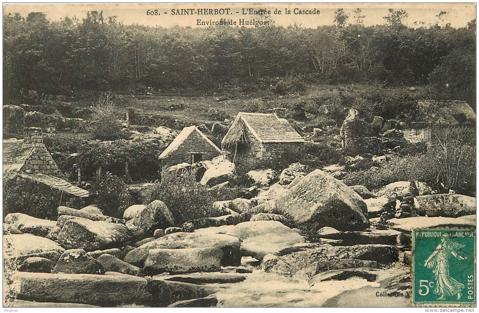 SAINT HERBOT         ENTREE DE LA CASCADE - Saint-Herbot