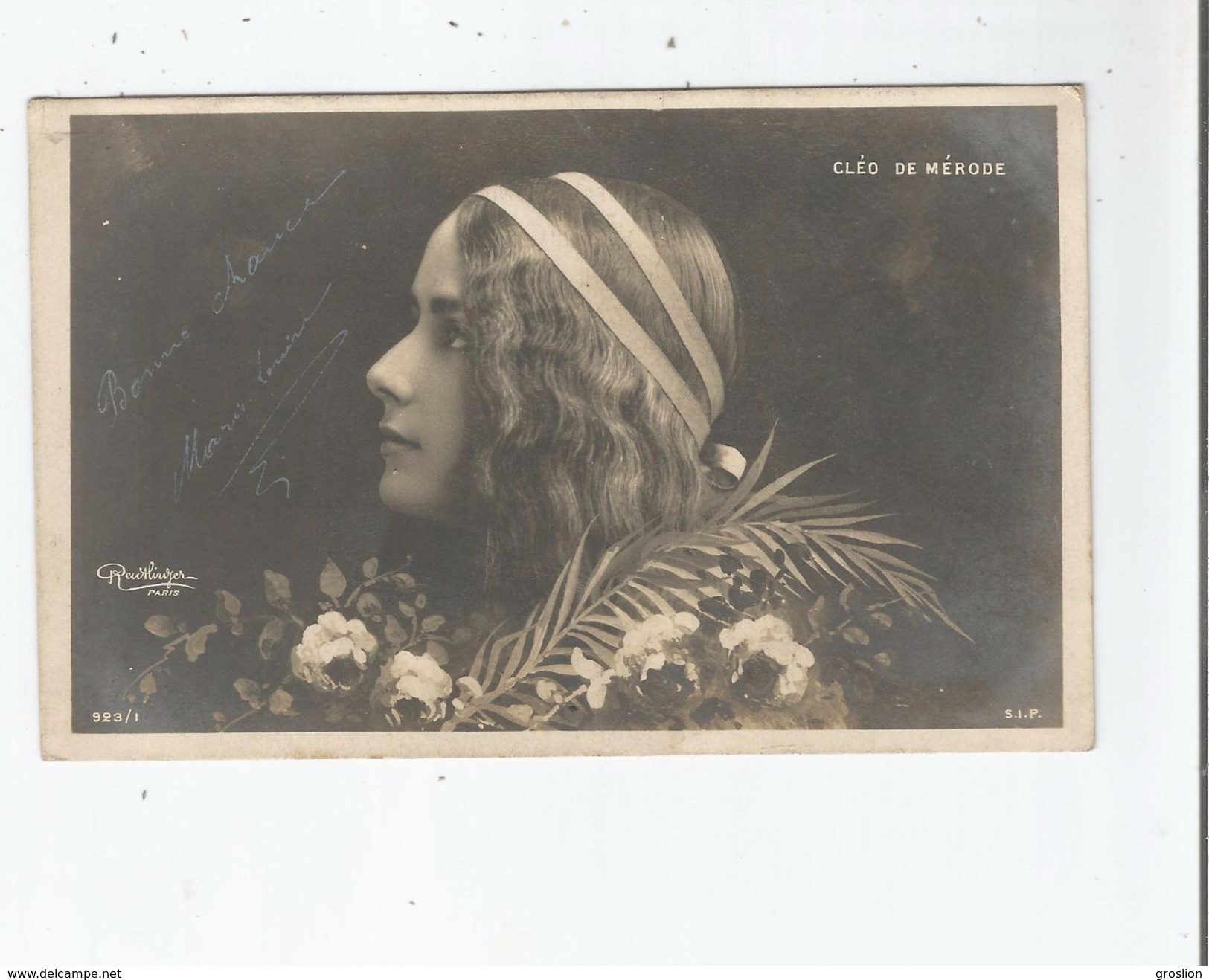 CLEO DE MERODE 923/1 (PHOTO REUTLINGER PARIS) - Artistes