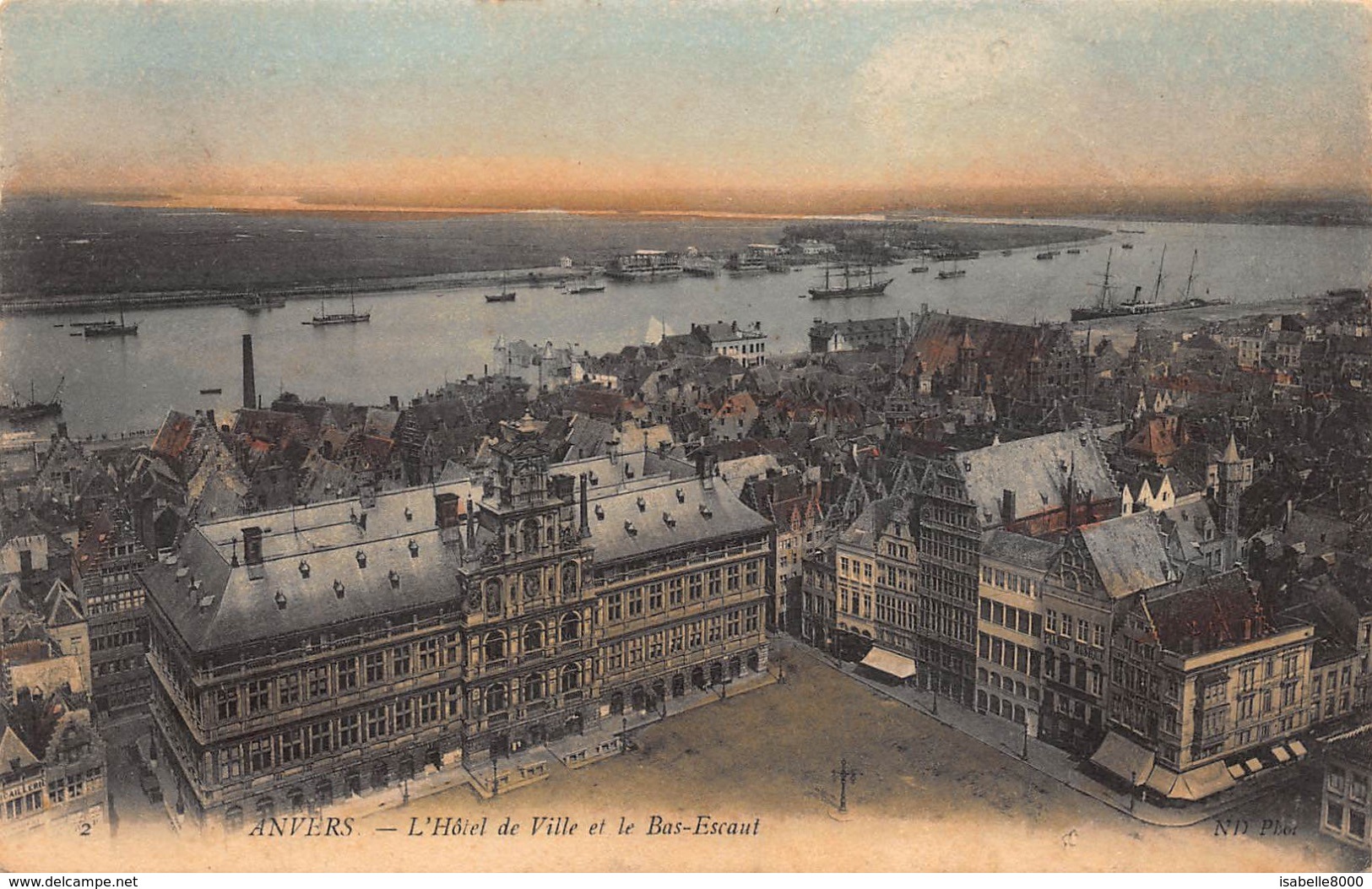 Anvers Antwerpen  L'hotel De Ville Et  Le Bas Escaut         I 346 - Antwerpen