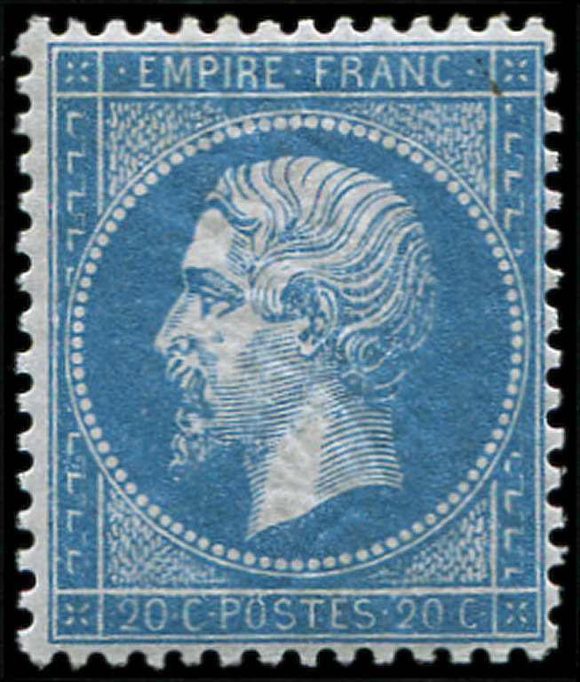 ** 22   20c. Bleu, Bien Centré Et Très Frais, TB. C - 1862 Napoléon III