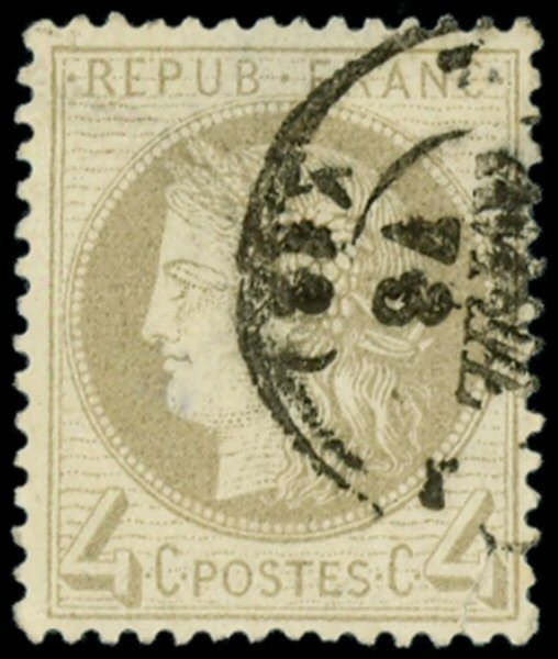 52    4c. Gris, Oblitéré Càd, TB - 1849-1876: Période Classique