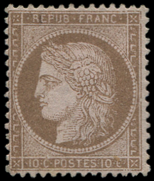 * 58   10c. Brun Sur Rose, Frais Et TB - 1849-1876: Période Classique