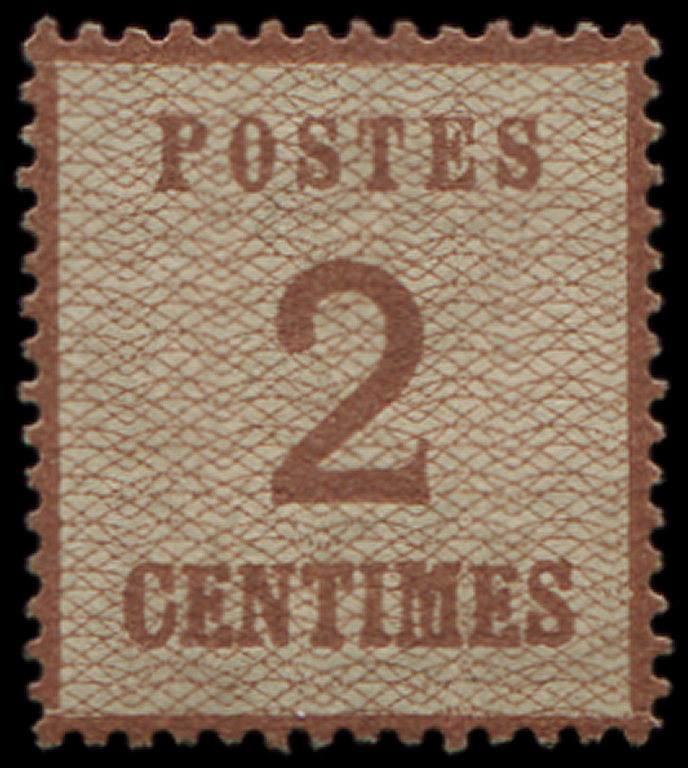 (*) 2    2c. Brun Rouge, TB - Lettres & Documents