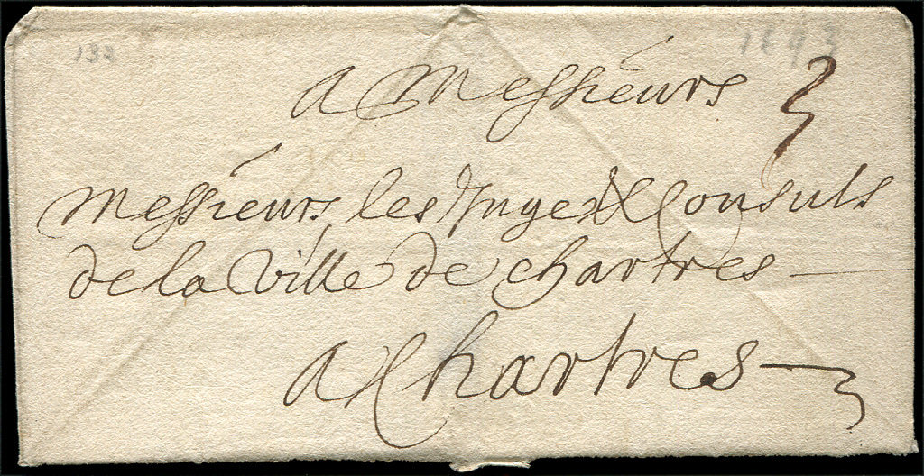 Let LAC D'Angers De 1693, TB - Autres & Non Classés