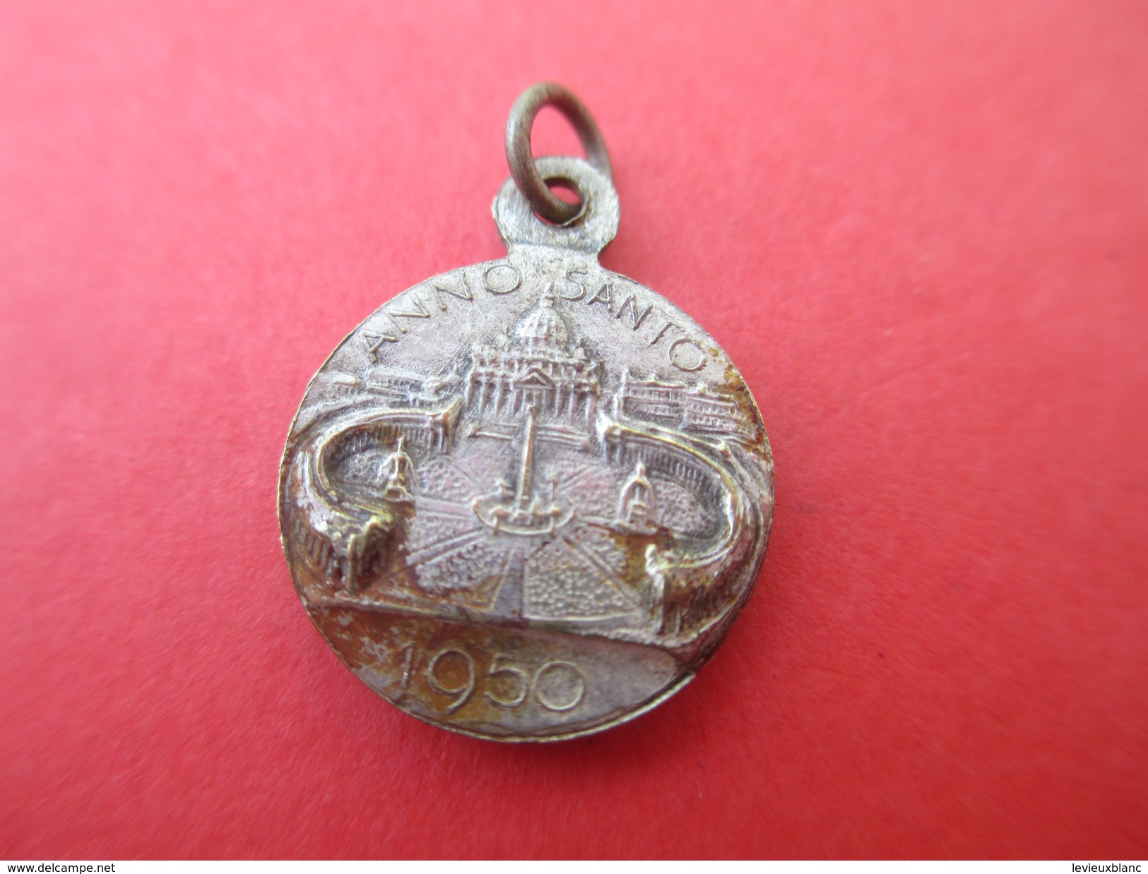 Mini Médaille  Ancienne/Pie XII / Basilique Saint Pierre De Rome / Année Sainte /1950    CAN557 - Godsdienst & Esoterisme