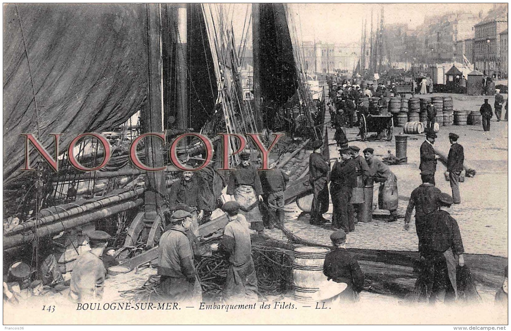 (62) Boulogne Sur Mer - Embarquement Des Filets - Boulogne Sur Mer